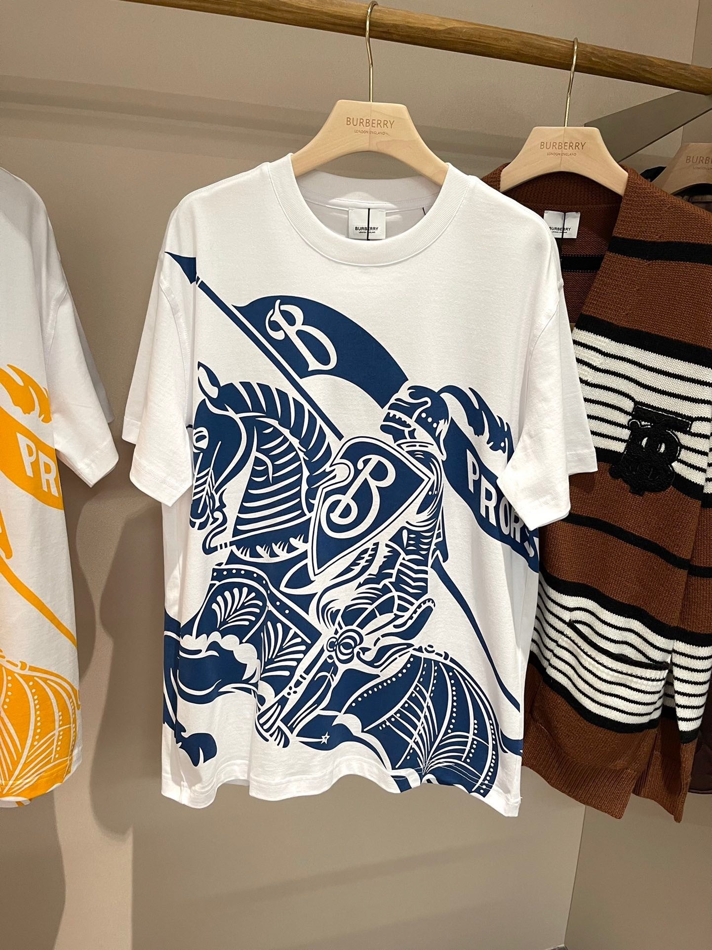 Burberry EKD Cotton T-Shirt "White"