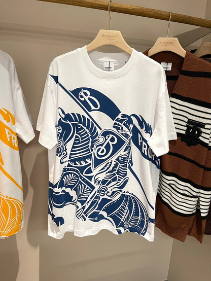 Burberry EKD Cotton T-Shirt "White"