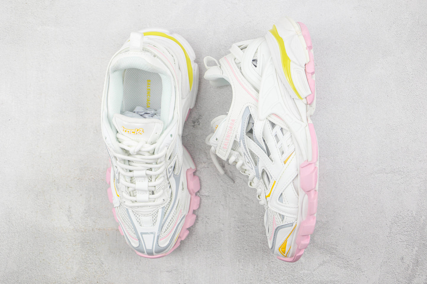 Balenciaga Track 2.0 "White-Yellow-Pink"