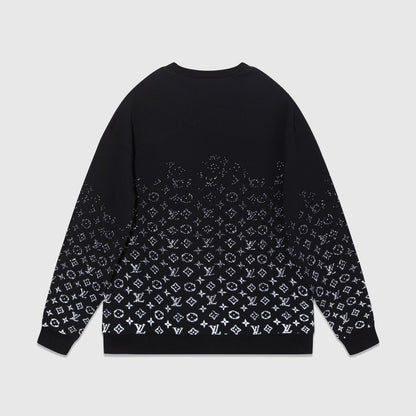 Louis Vuitton Gradient Monogram Sweatshirt "Black-White"