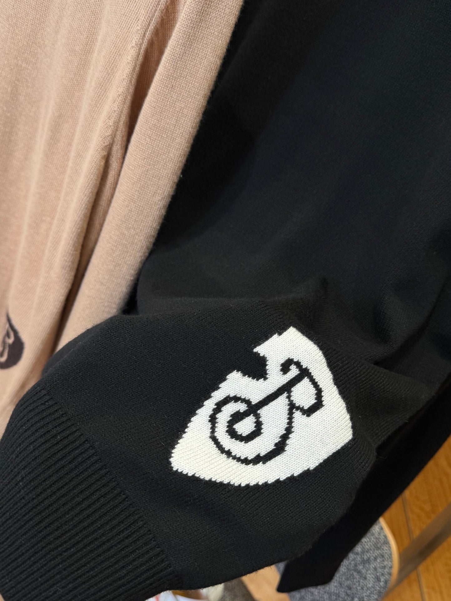 Burberry B Shield Wool Blend Sweater "Black"