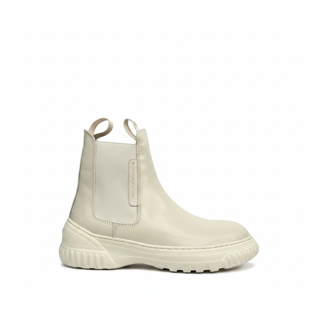 Dior D-Racer Chelsea Ankle Boots "White"