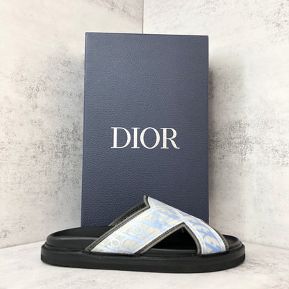 Dior Slides "Black-White-Blue"