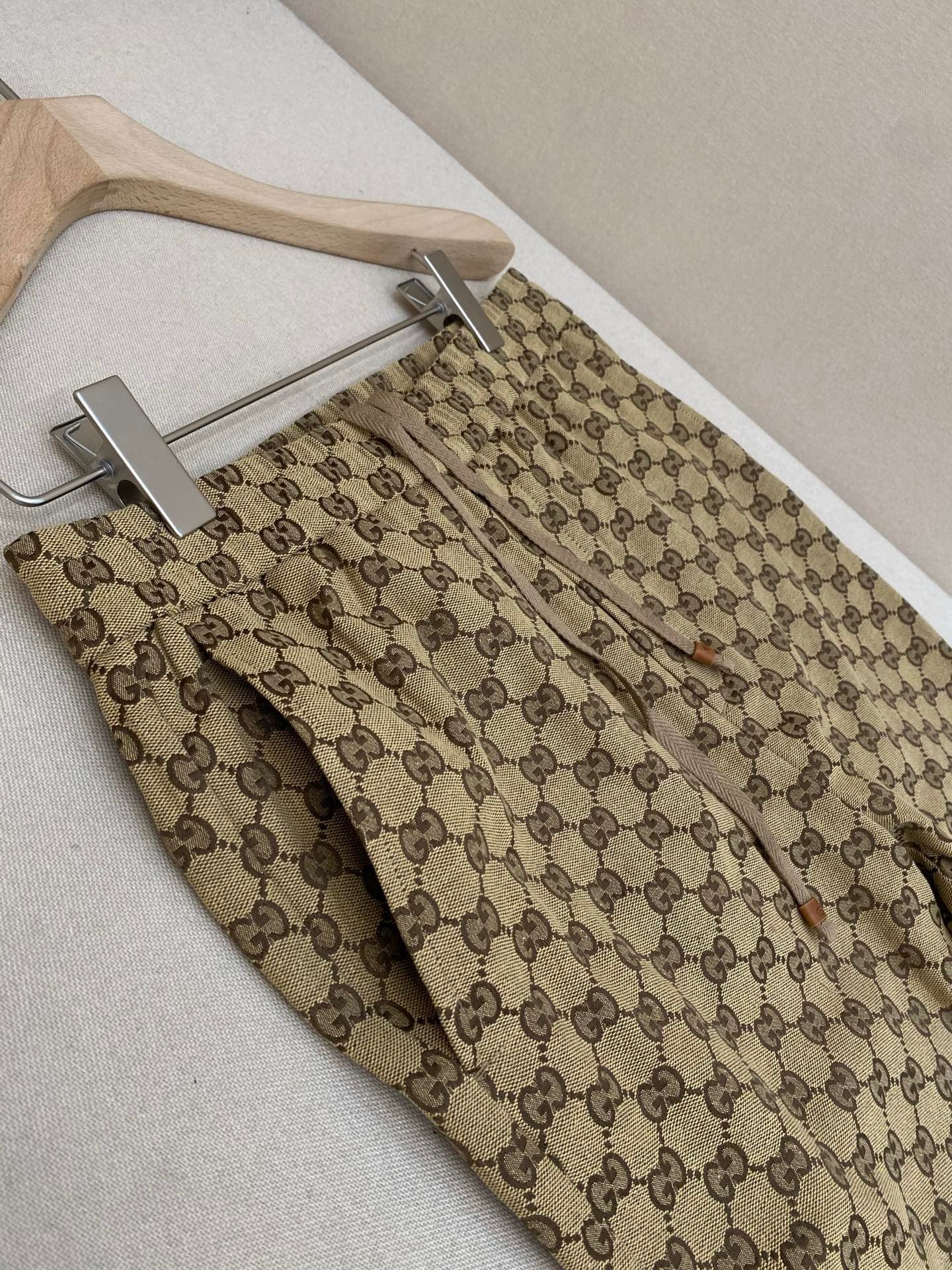 Gucci GG Canvas Track Bottoms "Camel"