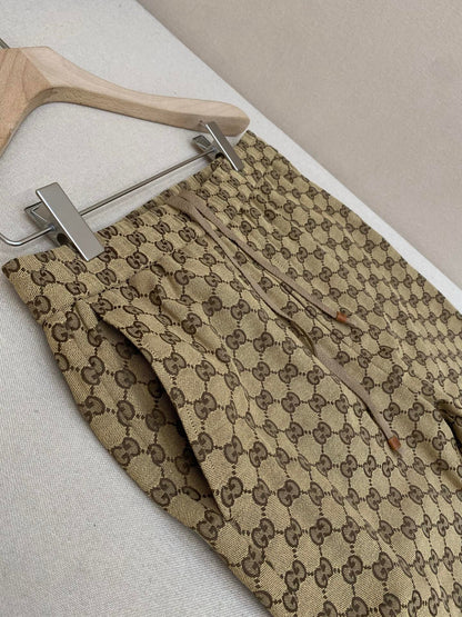 Gucci GG Canvas Track Bottoms "Camel"