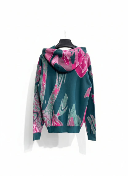 louis Vuitton Hoodie "Green-Pink"