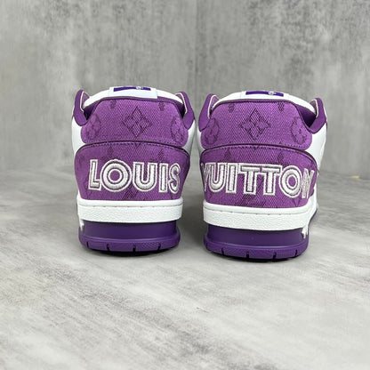 Louis Vuitton Trainers "Purple-White Denim"