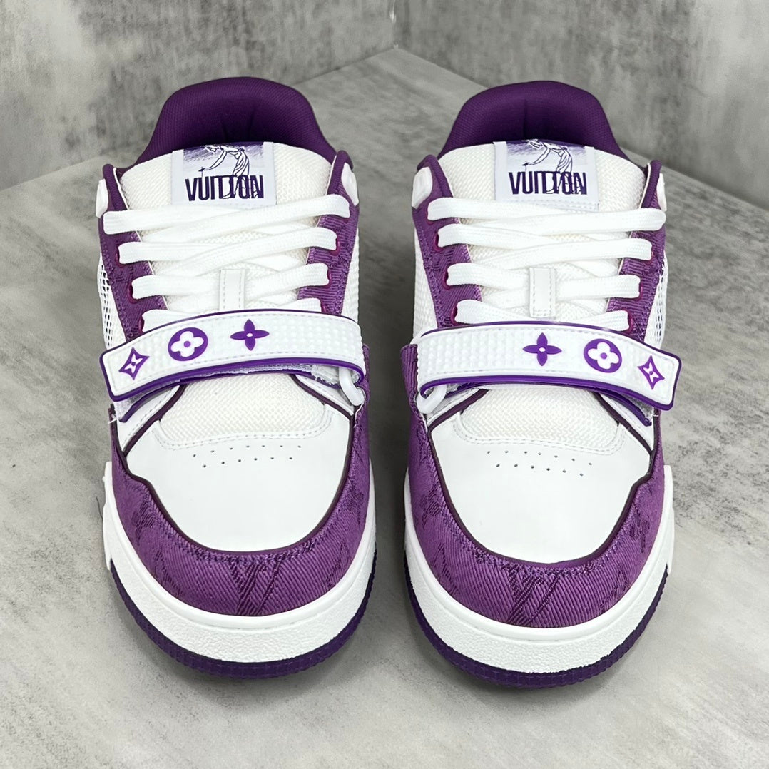 Louis Vuitton Trainers "Purple-White Denim"
