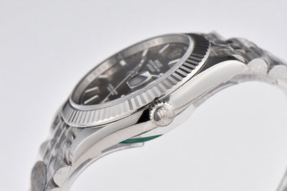 Rolex Date Just 41mm Jubilee Bracelet Steel Gray Dial