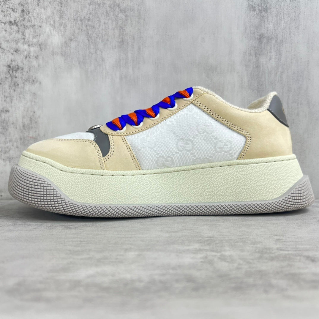 Gucci Screener Double "Beige-Grey-White Monogram"