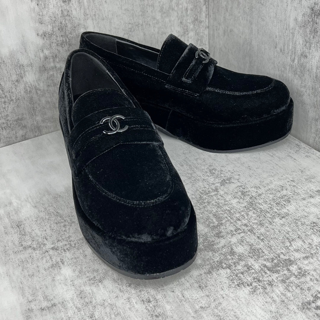 Chanel Loafers "Black Suede"