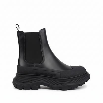 Alexander McQueen Tread Slick Chelsea Boots "Black"