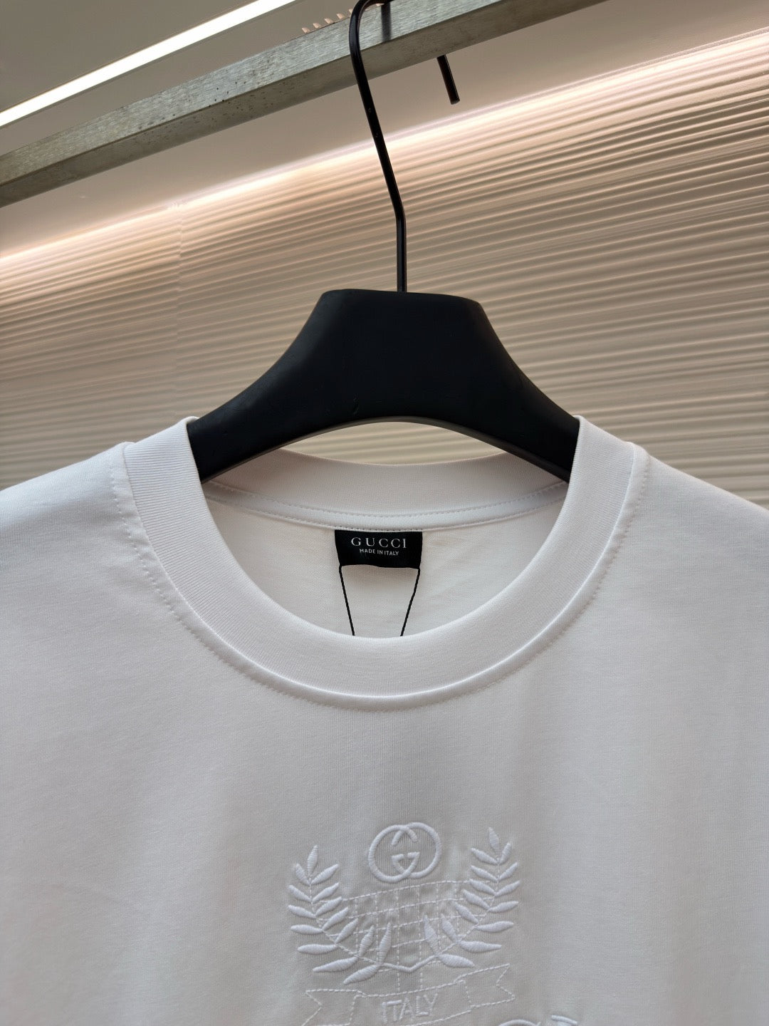 Gucci Cotton Jersey T-shirt with Embroidery "White"