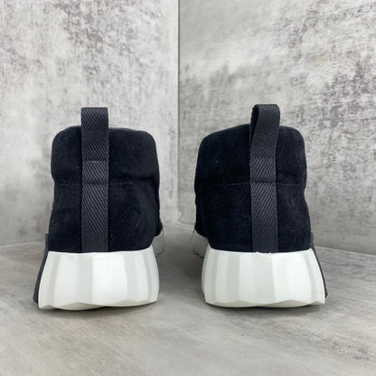 Hermes H "Black-White Suede"