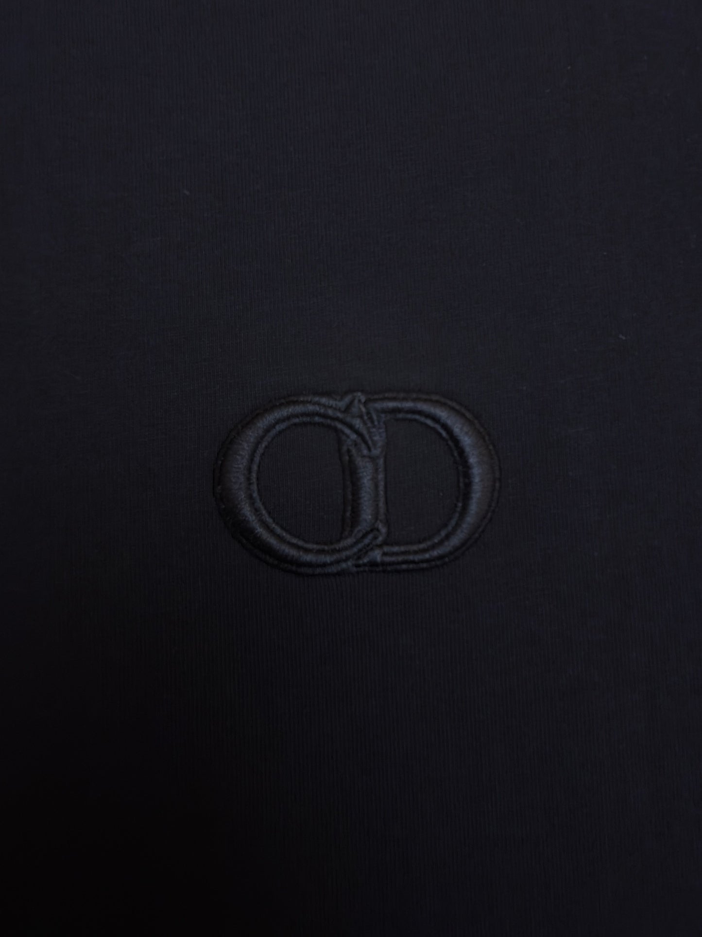 Dior CD Icon T-Shirt "Black Cotton Jersey"