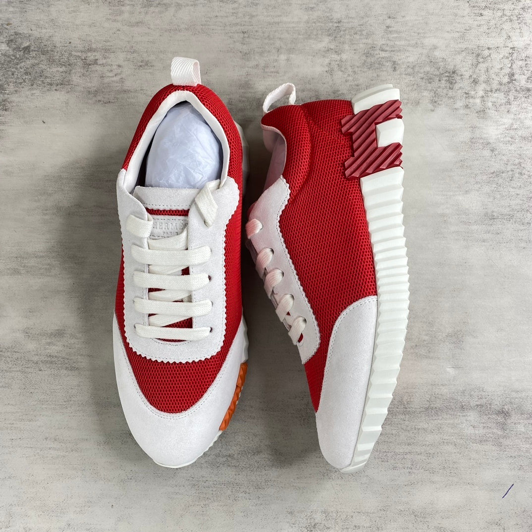 Hermes Bouncing Sneakers "Red-Grey"