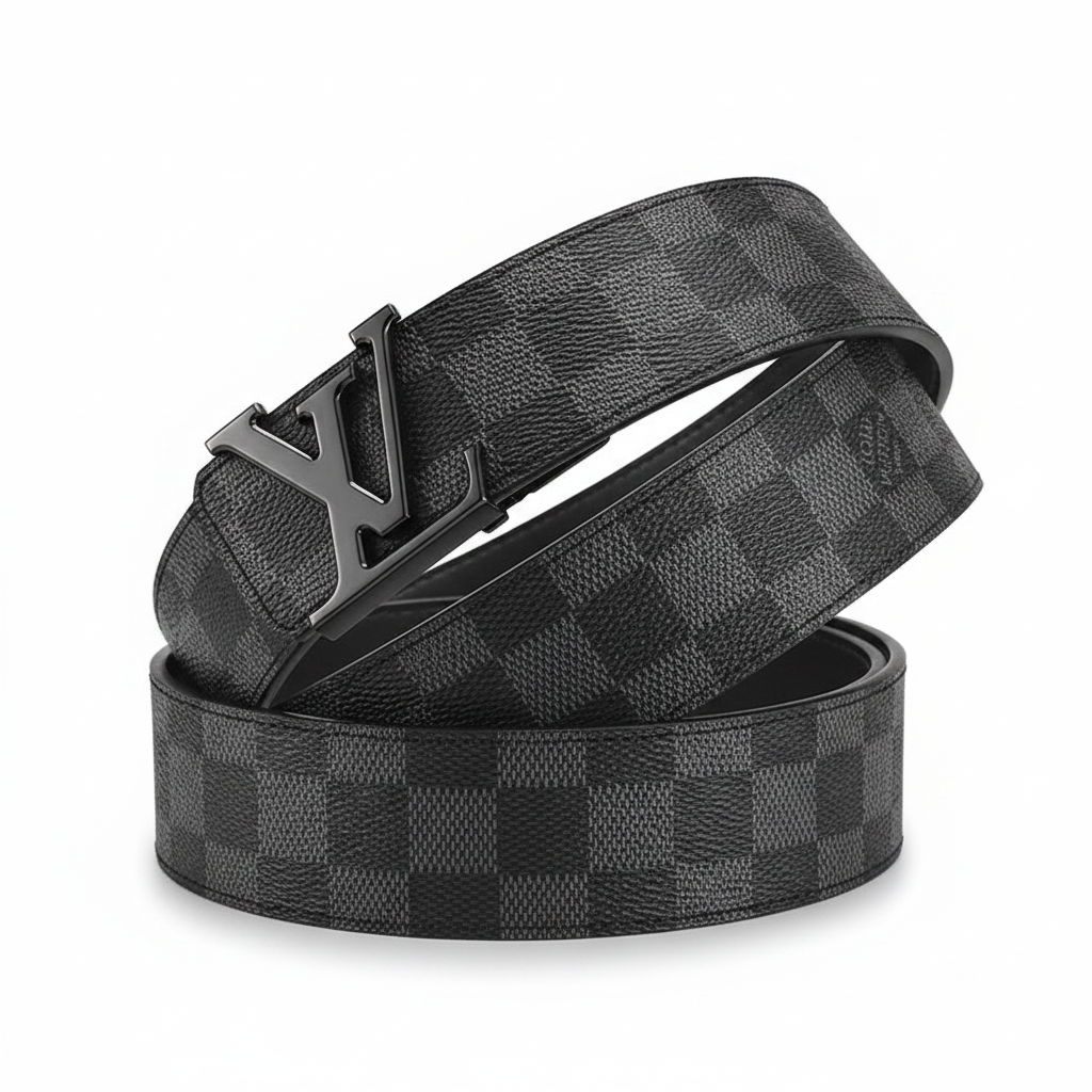Louis Vuitton Initiales Leather Belt "Black"