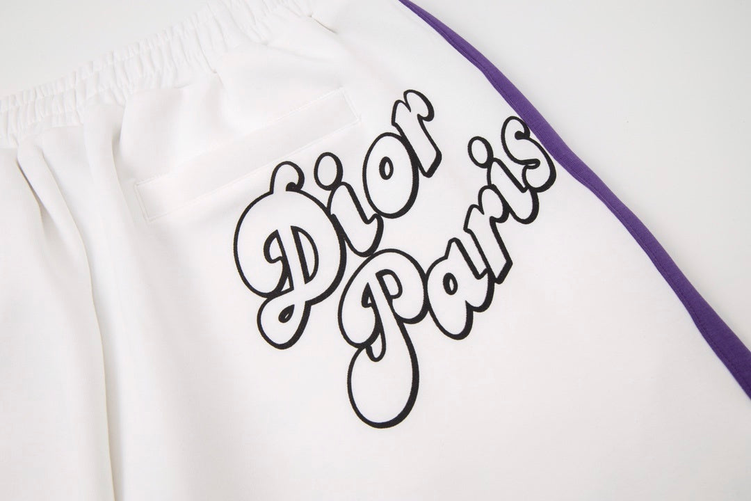 Dior x Erl Acetate 47 Shorts "White-Purple-Black"