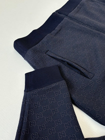 Gucci GG Technical Jersey Zip Jacket "Navy Blue"