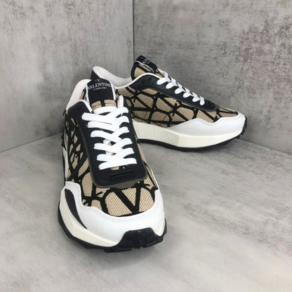 Valentino Garavani Netrunner "Black-Beige Monogram"