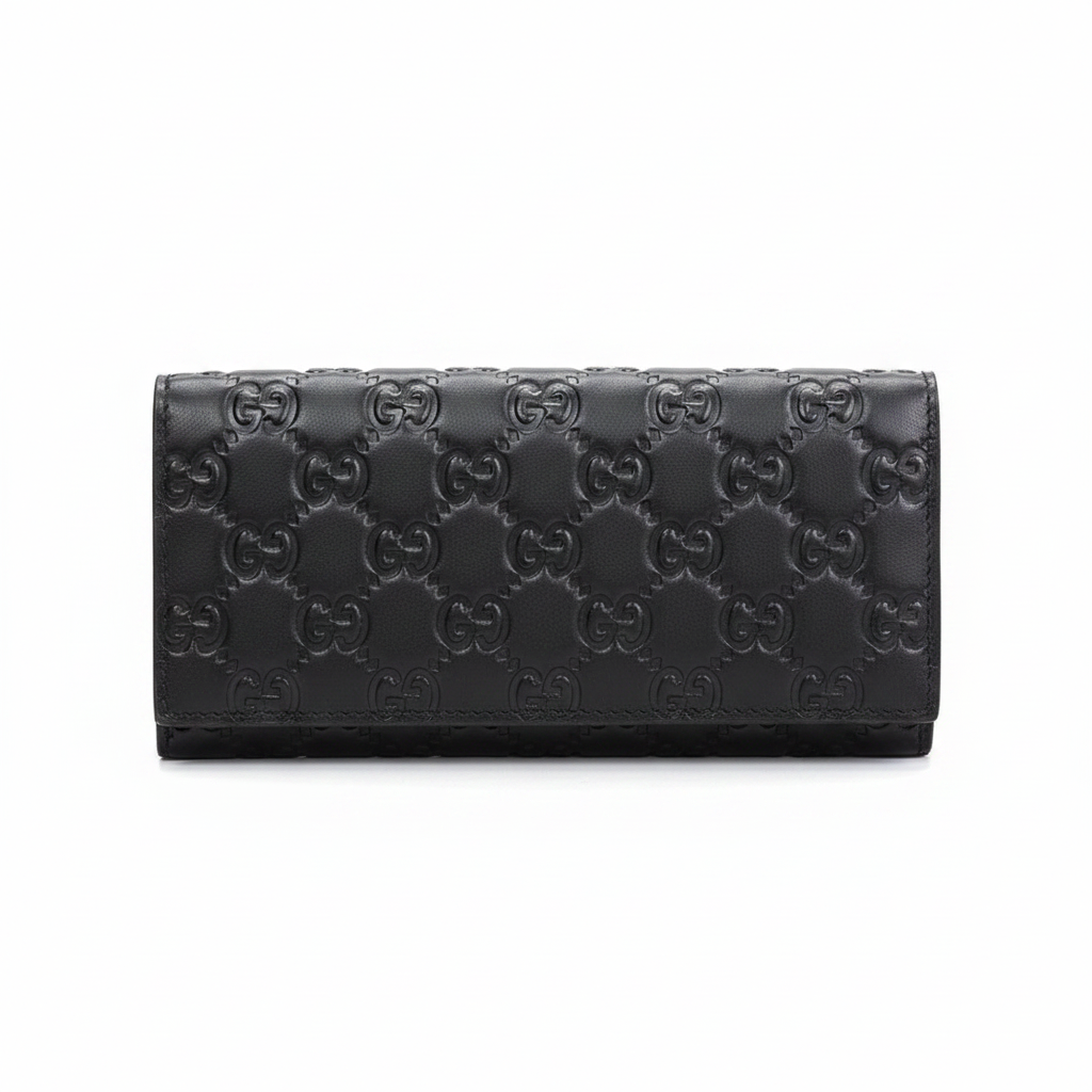Gucci Guccissima Leather Long Wallet