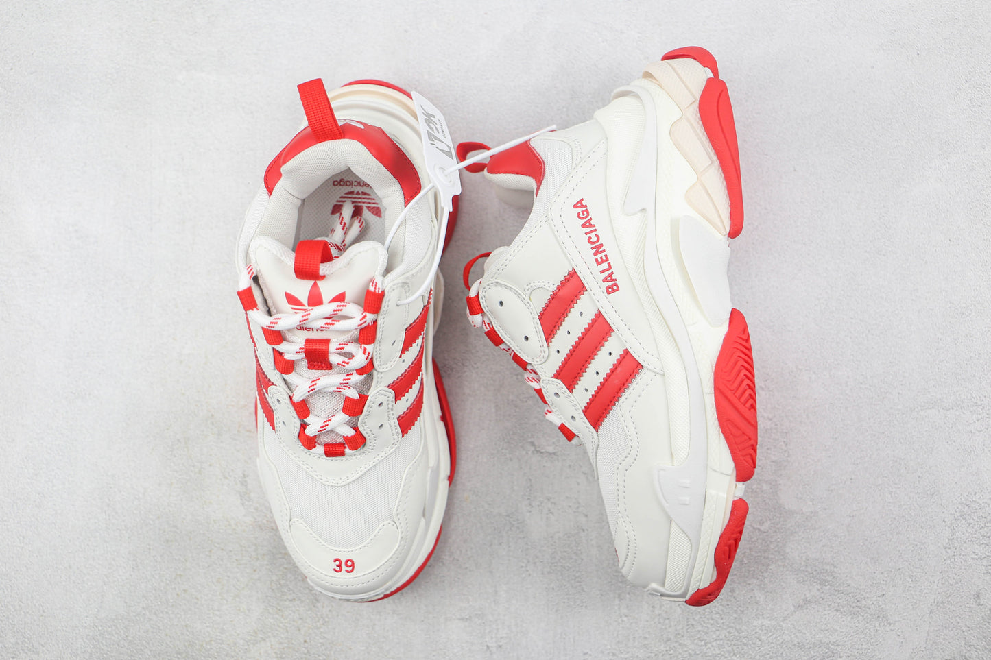 Balenciaga x Adidas Triple S "White-Red"