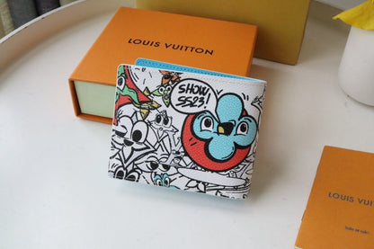 Louis Vuitton Multiple Wallet "Monogram Comics"