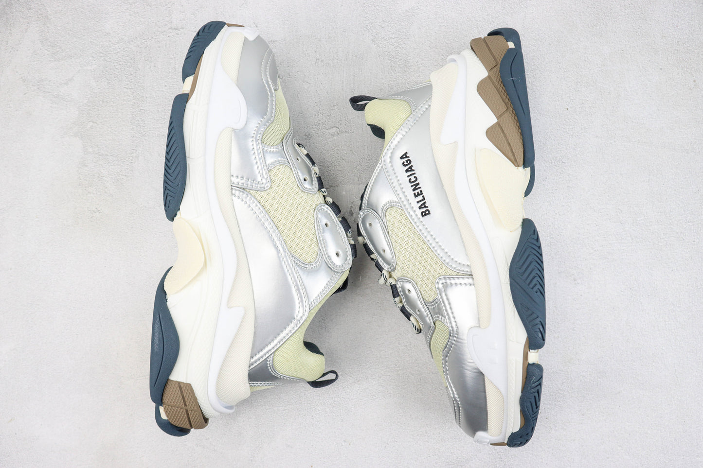 Balenciaga Triple S "White-Silver"