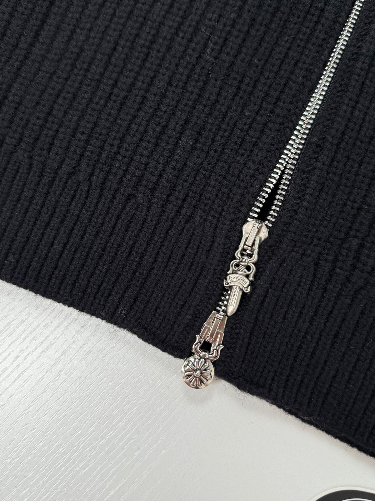 Chrome Hearts Large Cross Cashmere Knit "Black"