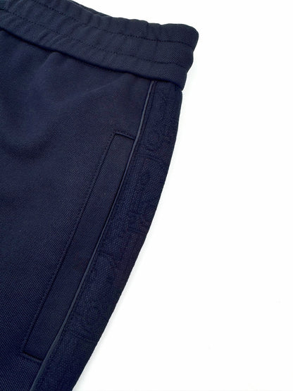 Dior Oblique Track Pants "Navy Blue Cotton-Blend Jersey"