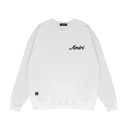 Amiri Script Logo Sweatshirt "White"