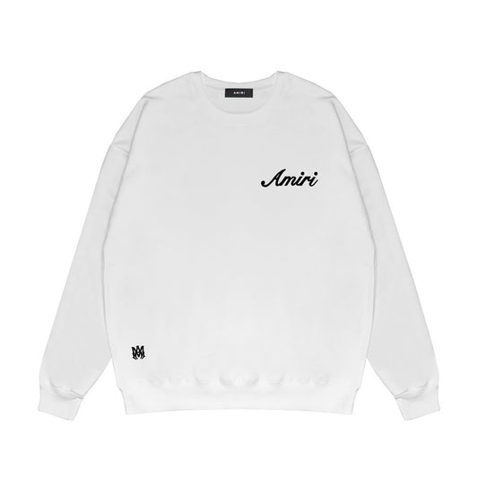 Amiri Script Logo Sweatshirt "White"