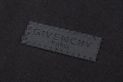 Givenchy Sweatshirt in fleece with Givenchy Paris gros grain "Black"