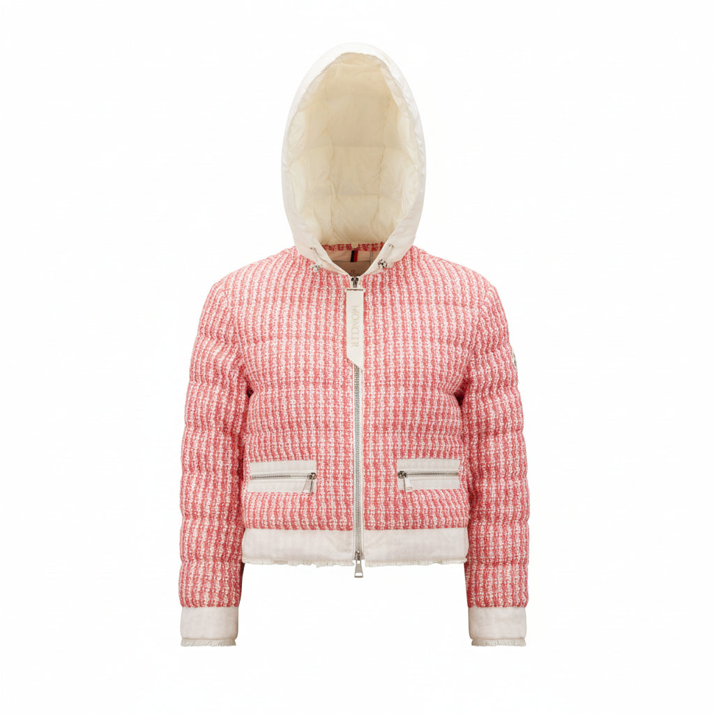 Moncler Remonay Tweed Down Jacket "Pink"