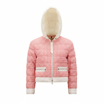 Moncler Remonay Tweed Down Jacket "Pink"