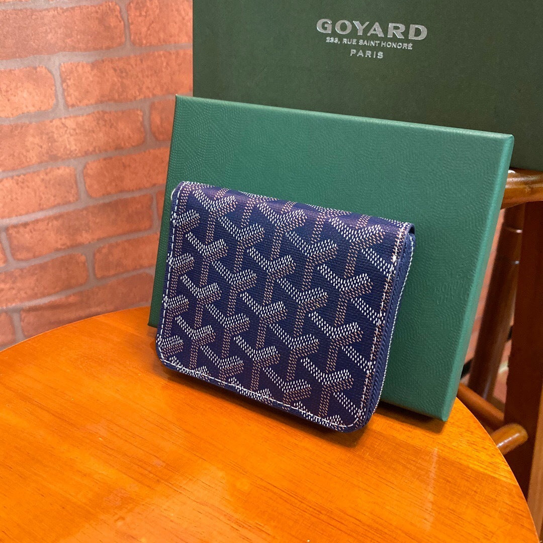 Goyard Matignon PM Wallet "Navy Blue"