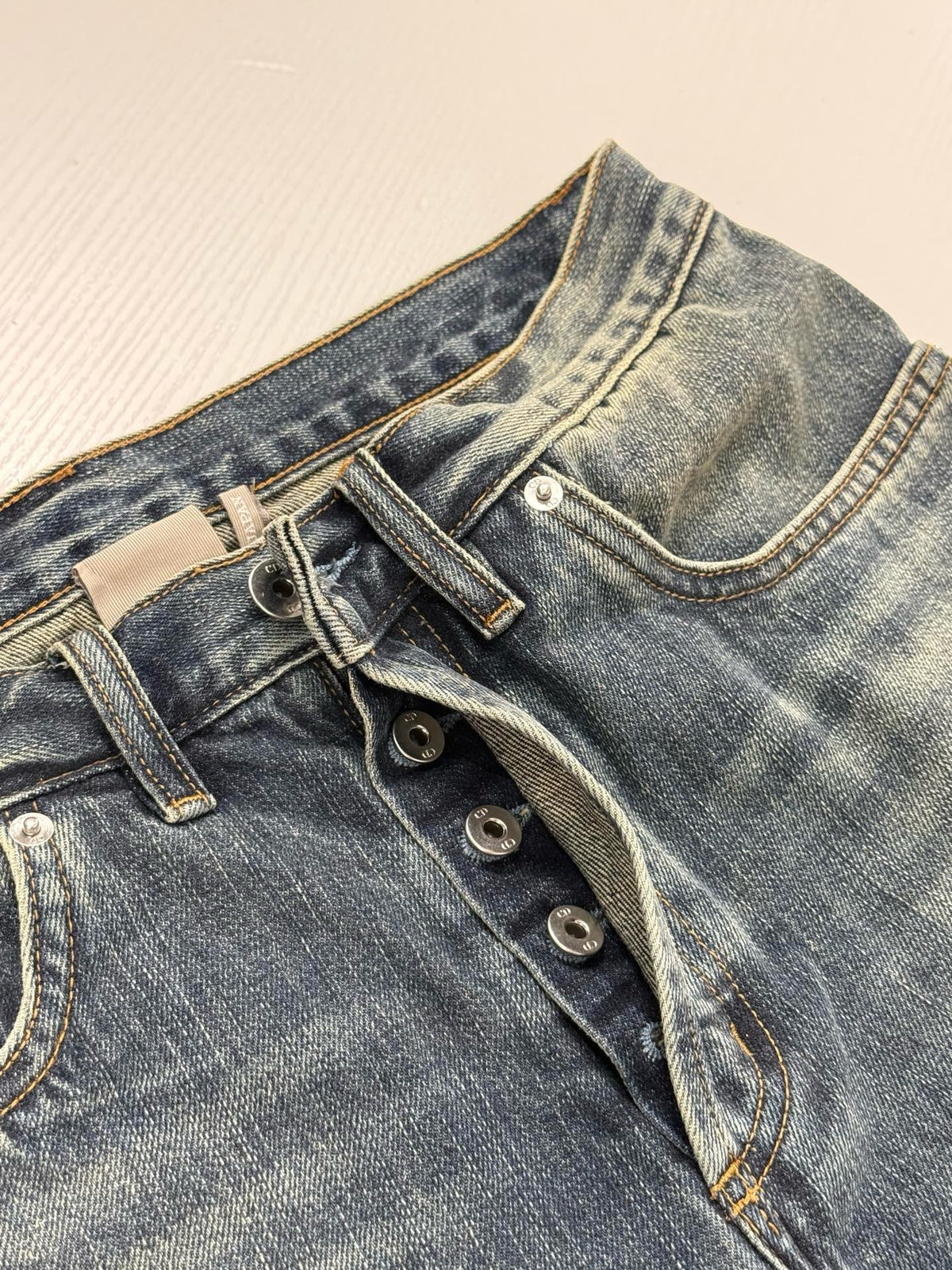 Dior Jeans with Patchwork Effect "Blue Cotton Twill"