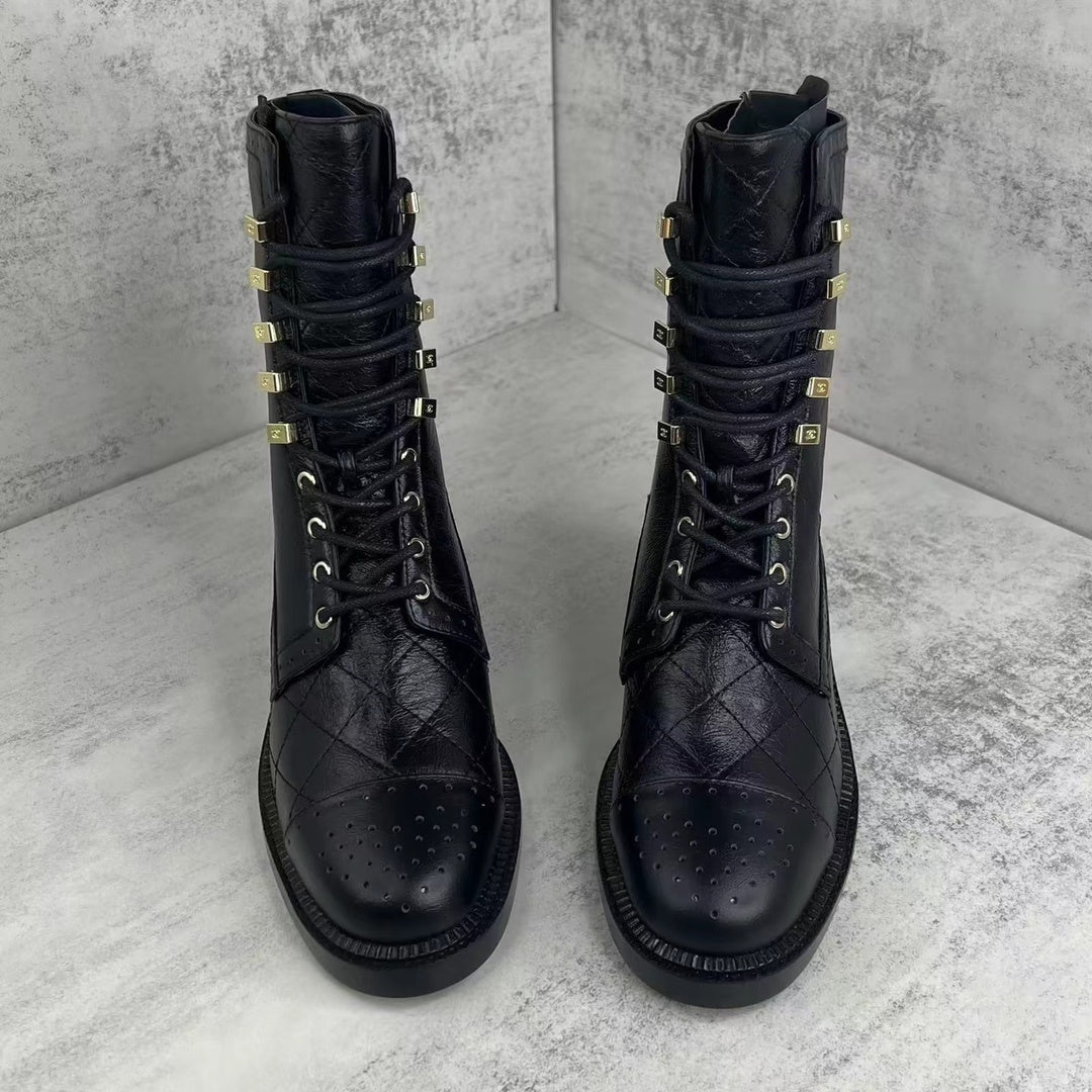 Chanel Leather Boots "Black"