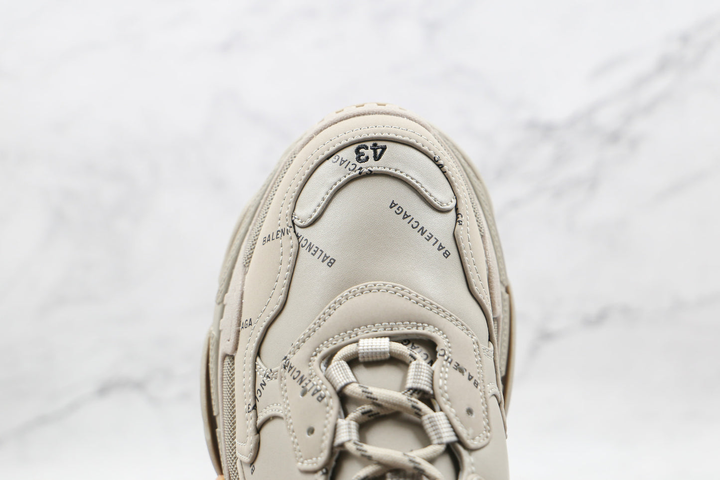 Balenciaga Triple S "Beige-All Over Logo"