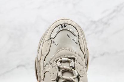 Balenciaga Triple S "Beige-All Over Logo"