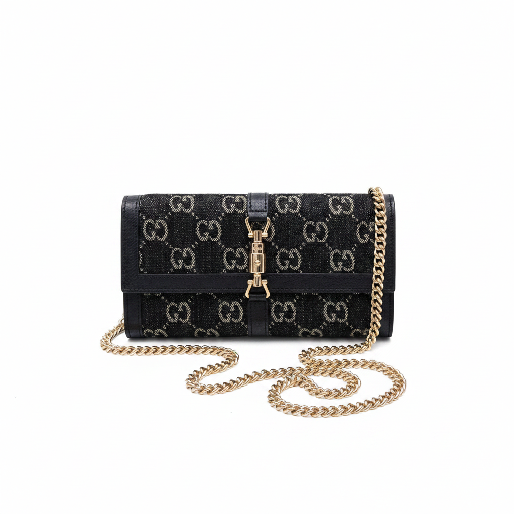 Gucci Jackie 1961 GG Continental Chain Wallet