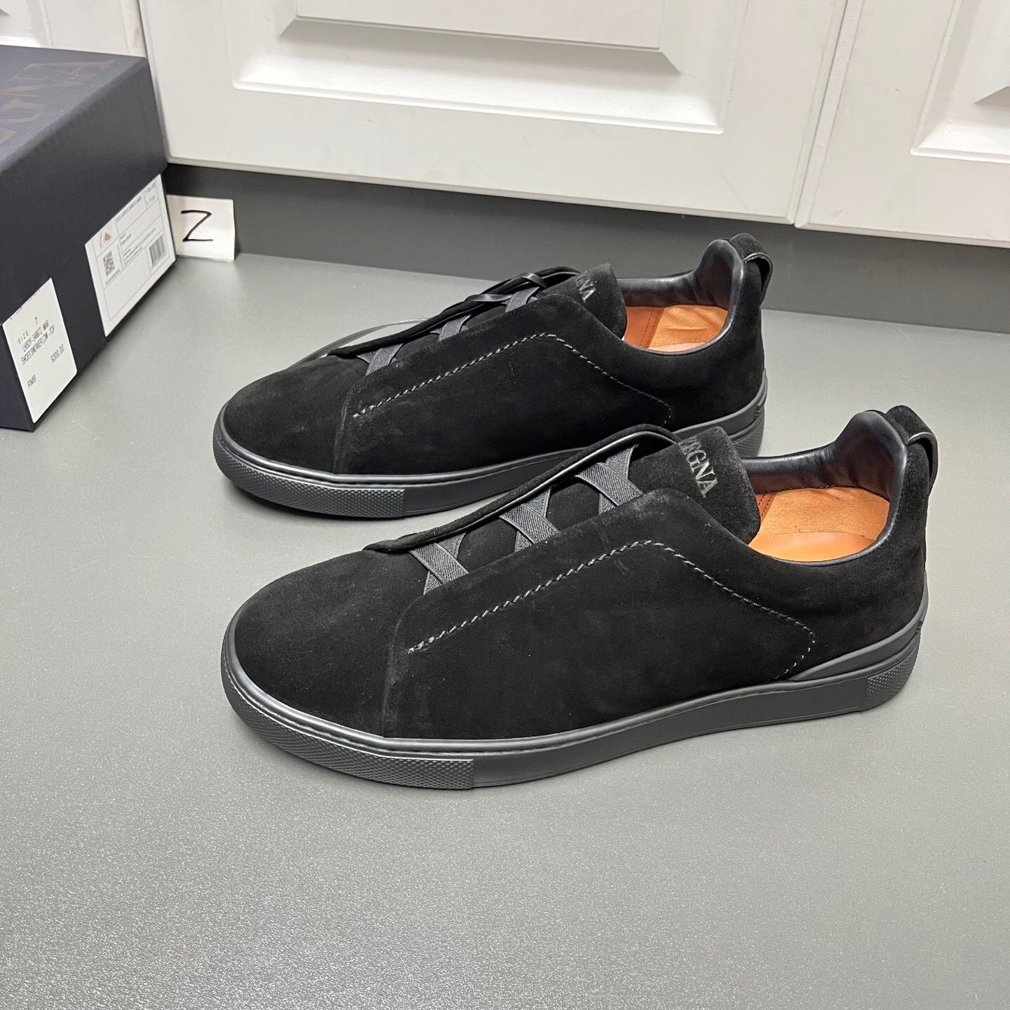 Zegna Triple Stitch "Black"
