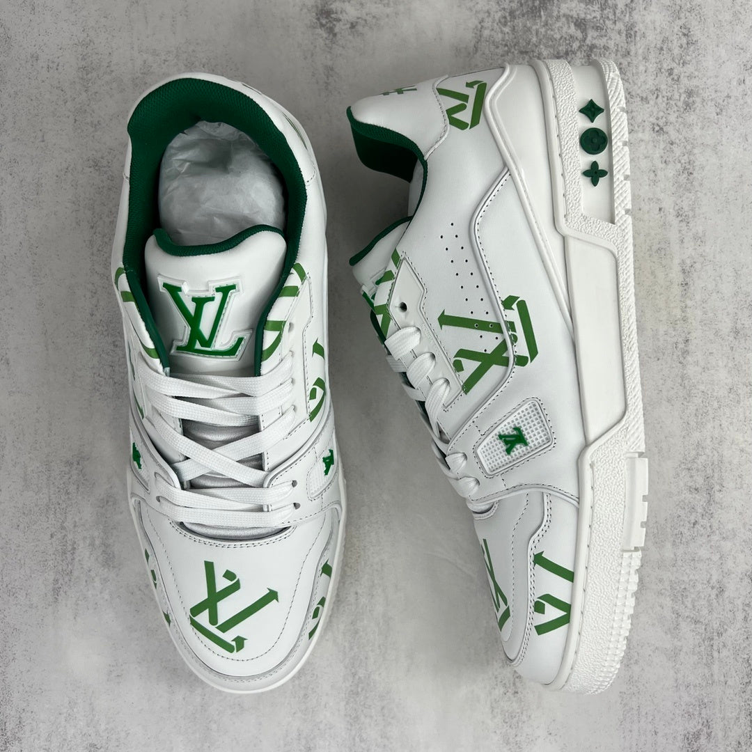 Louis Vuitton Trainers "White-Green Recycled"