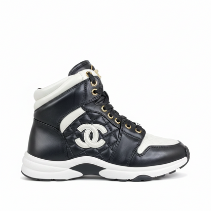 Chanel Interlocking CC Hgh-Top "Black-White"