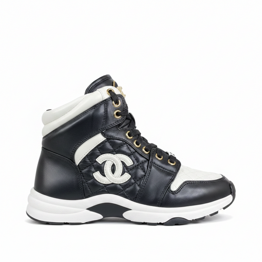 Chanel Interlocking CC Hgh-Top "Black-White"