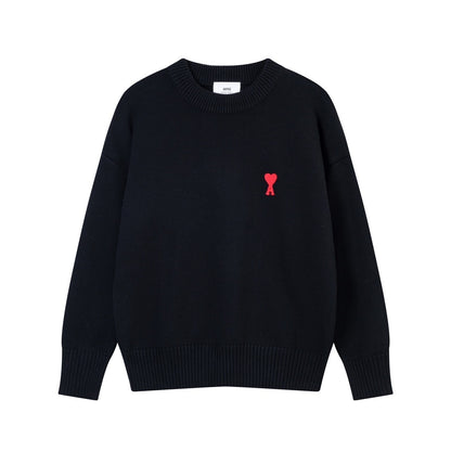 AMI Paris Ami De Coeur Sweater "Black"