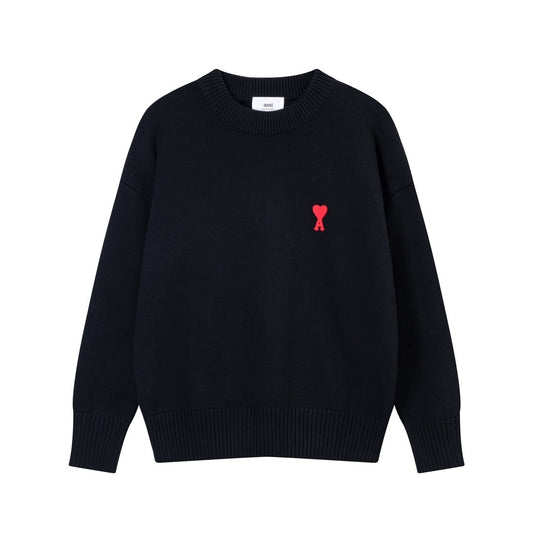AMI Paris Ami De Coeur Sweater "Black"