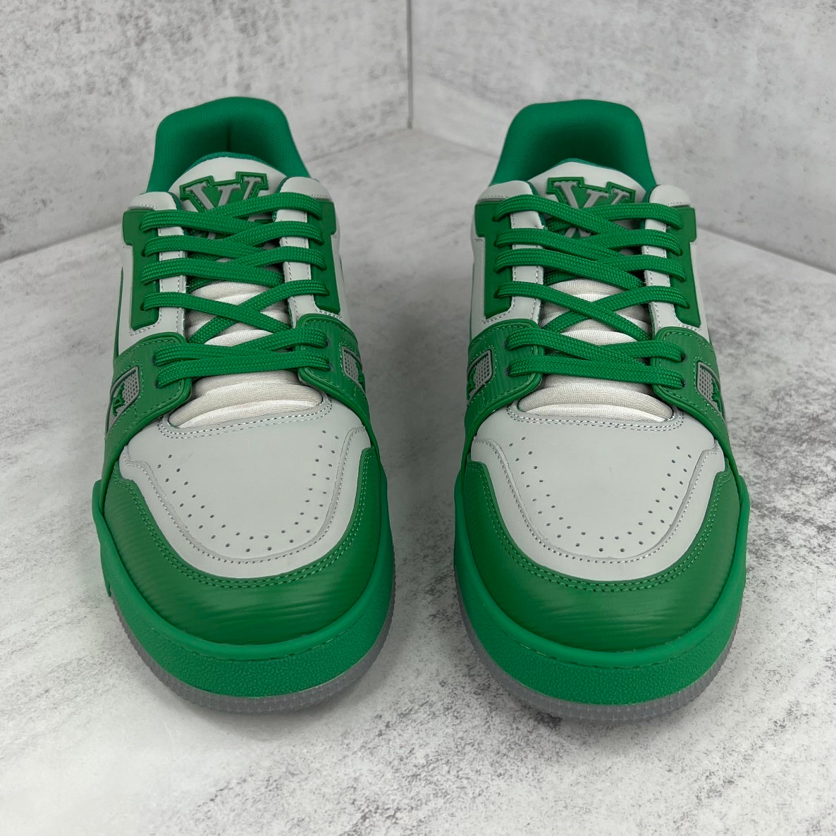 Louis Vuitton Trainers "Green-Grey"