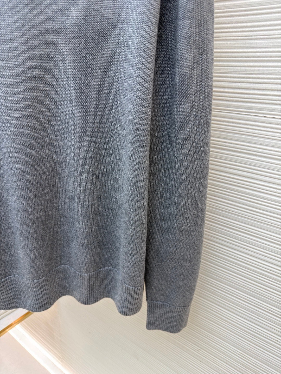 Gucci Wool Cashmere Sweater with Embroidery "Grey"