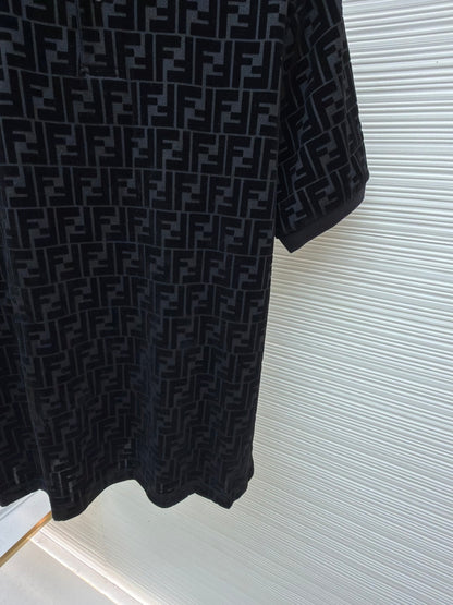 Fendi FF Monogram Polo T-Shirt "Black"